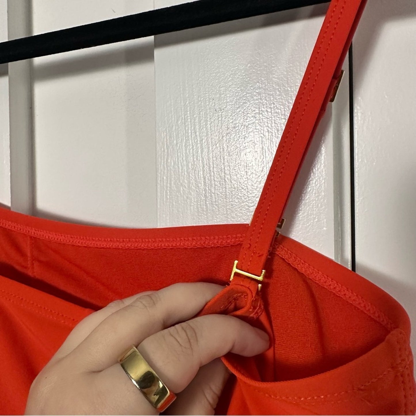 NWT! Bleu: Rod Beattie (14) Orange Asymmetrical One Piece Swimsuit- Mesh Cutout