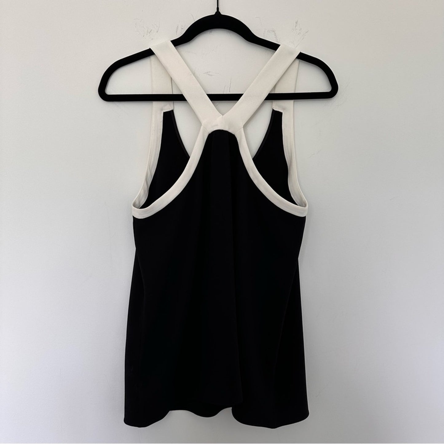 Tibi (6) Black + White Elegant Halter Top – Old Money, Minimalist, Luxe Designer