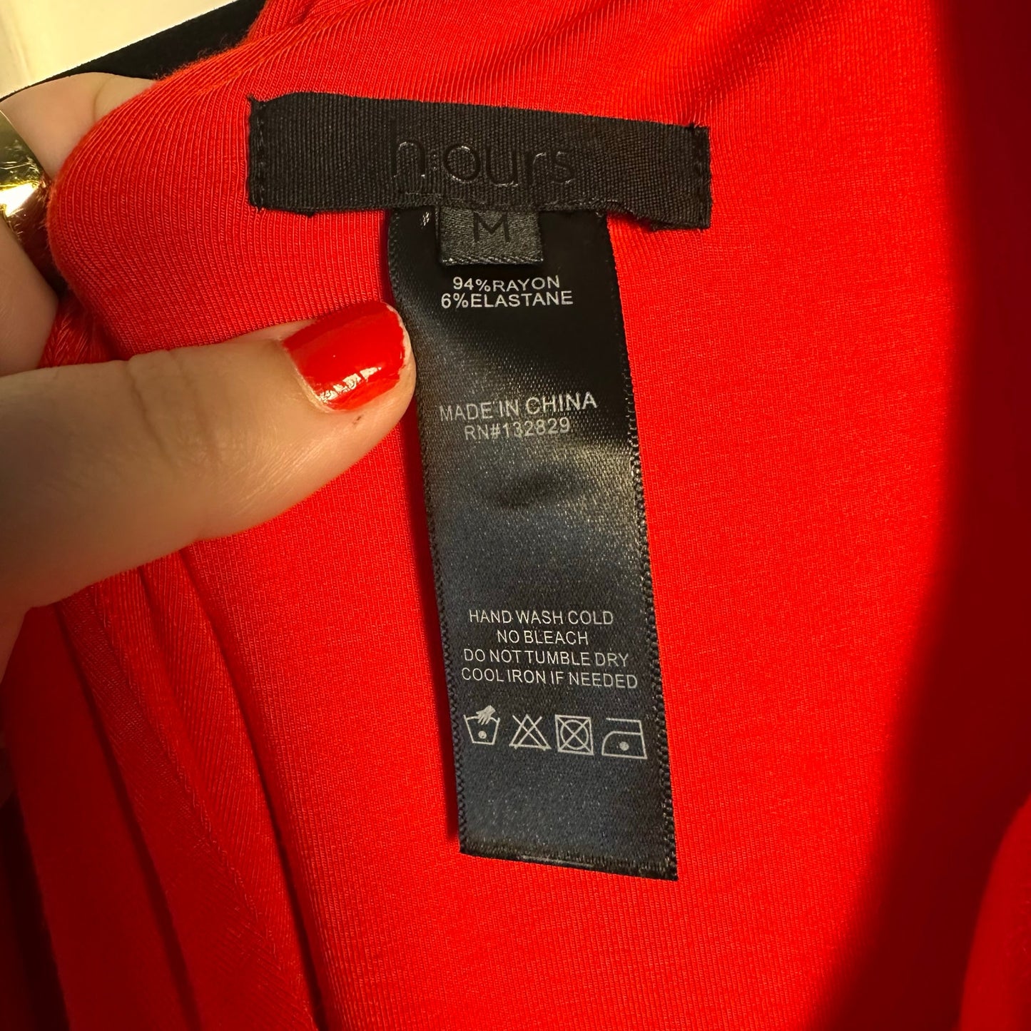 h:ours (REVOLVE) (M) Safia Mini Dress in Lava Red- Sexy Cocktail Party Dress with Cut Out