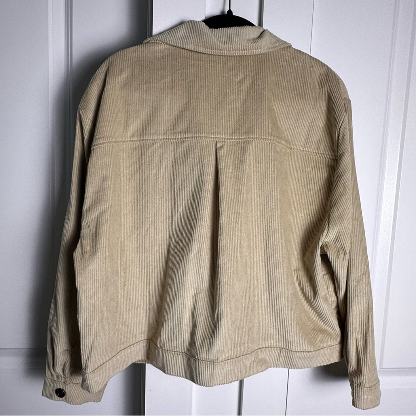 NWT! Sonderhaus (XS) Cord Jacket in “Thistle”- Faded Green: Corduroy Look Boxy