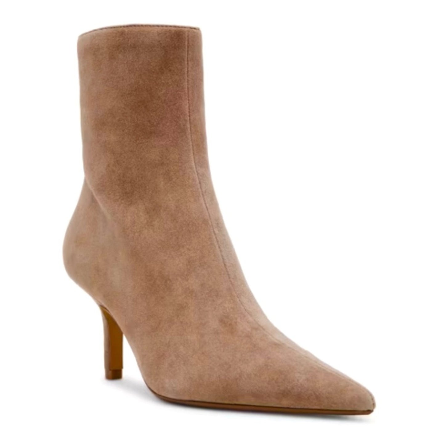 Steve Madden - 10 - “Alston” Bootie - Neutral Taupe Suede Heeled Ankle Boot EUC