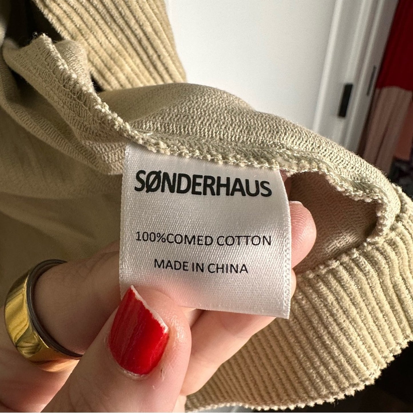 NWT! Sonderhaus (XS) Cord Jacket in “Thistle”- Faded Green: Corduroy Look Boxy