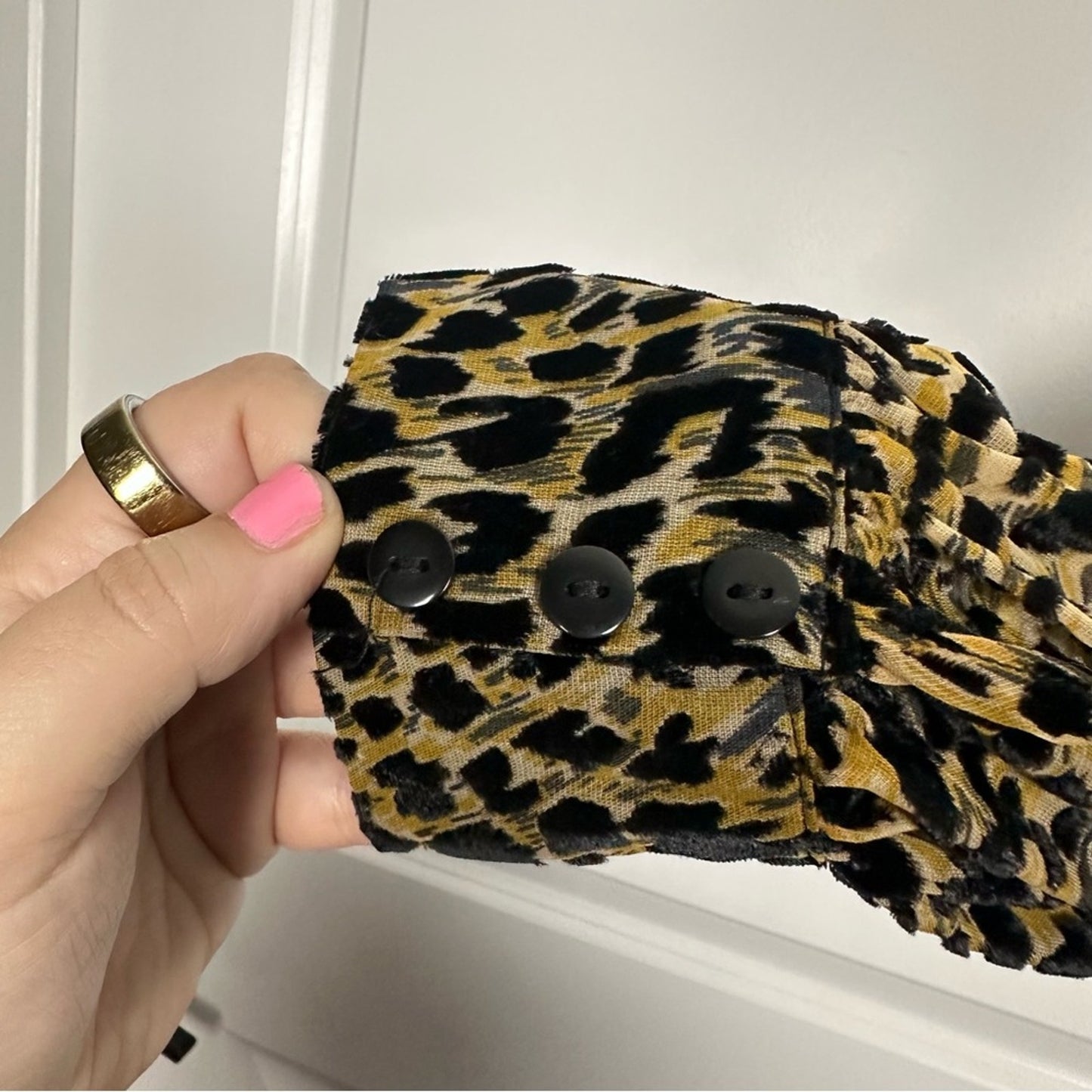 NWT Missguided Peace + Love Brand (US 6) Leopard Cheetah- Longsleeve Mini Dress
