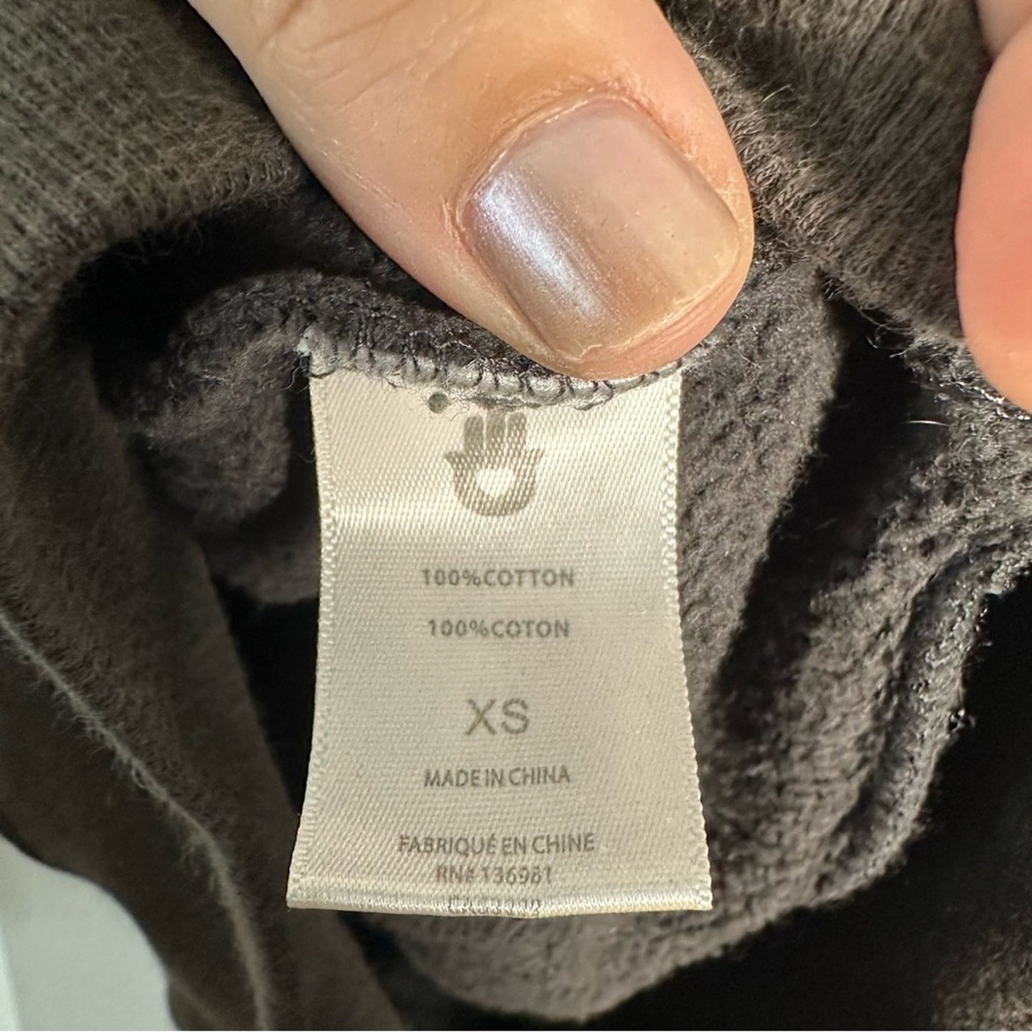 Spiritual Gangster (XS) “Eternal Optimist” Charcoal Gray Motif Hoodie Sweatshirt