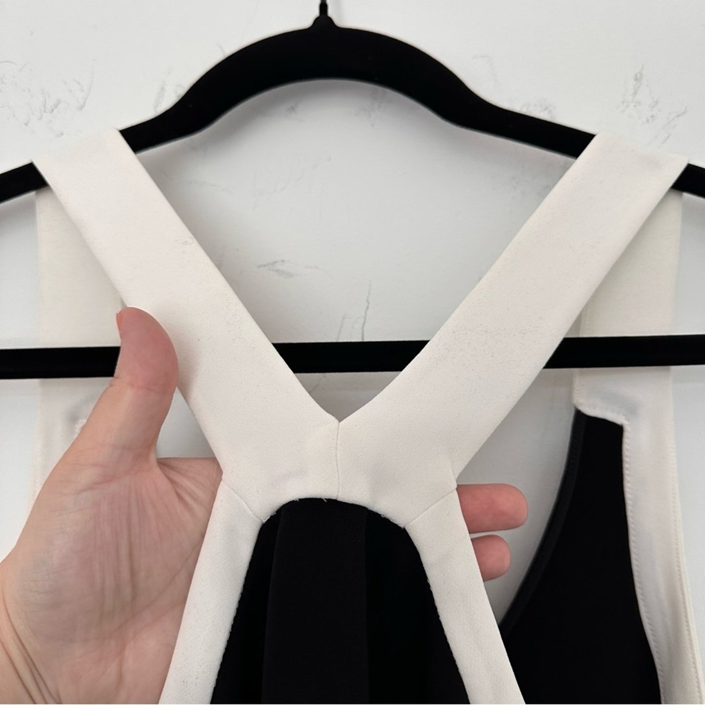 Tibi (6) Black + White Elegant Halter Top – Old Money, Minimalist, Luxe Designer