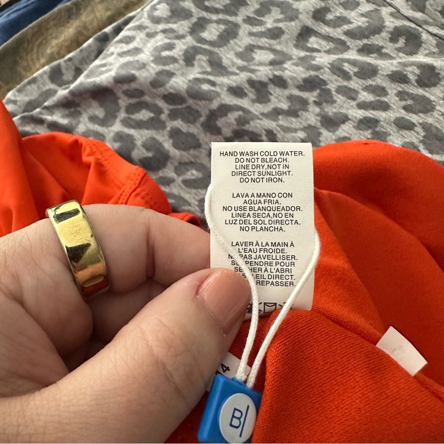 NWT! Bleu: Rod Beattie (14) Orange Asymmetrical One Piece Swimsuit- Mesh Cutout