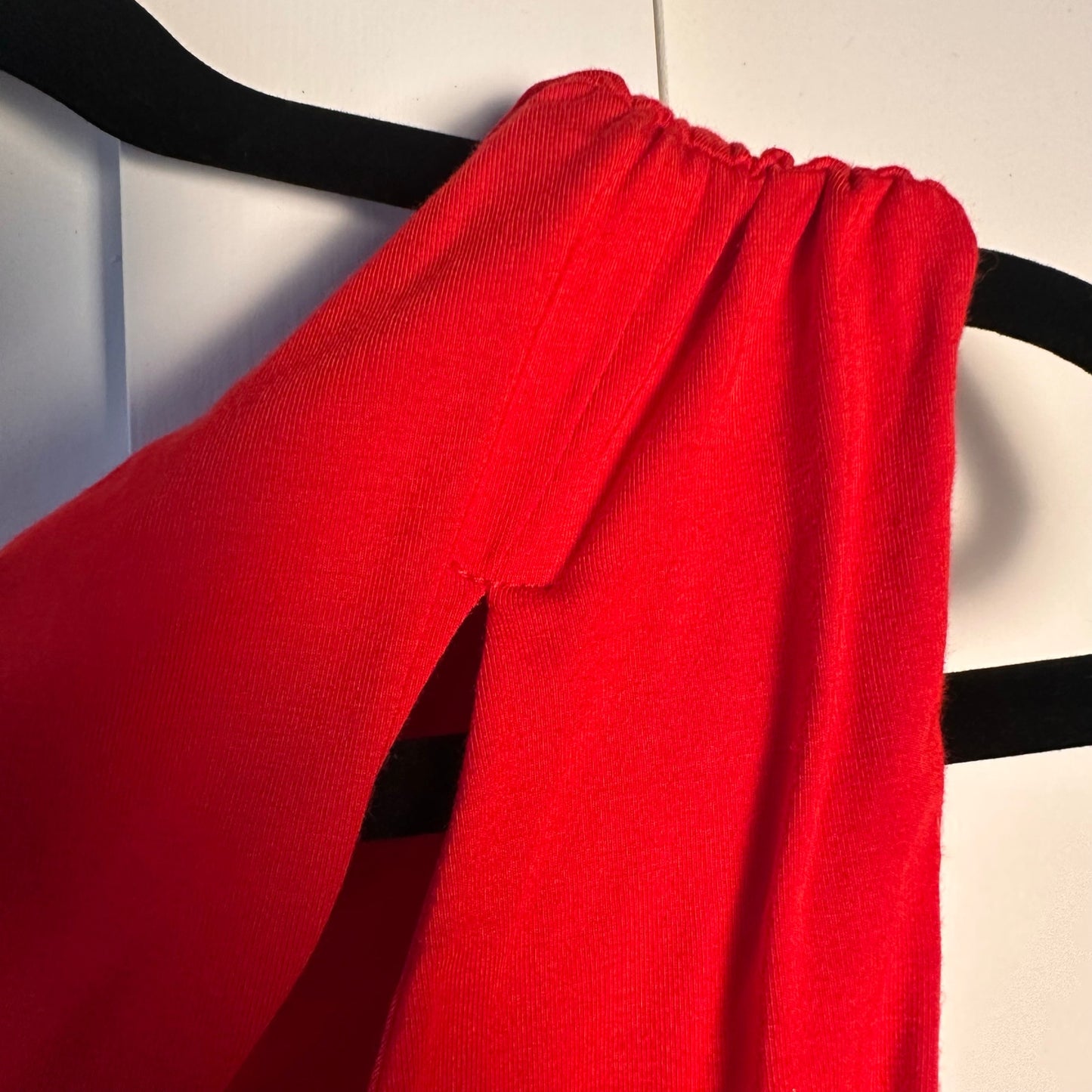 h:ours (REVOLVE) (M) Safia Mini Dress in Lava Red- Sexy Cocktail Party Dress with Cut Out