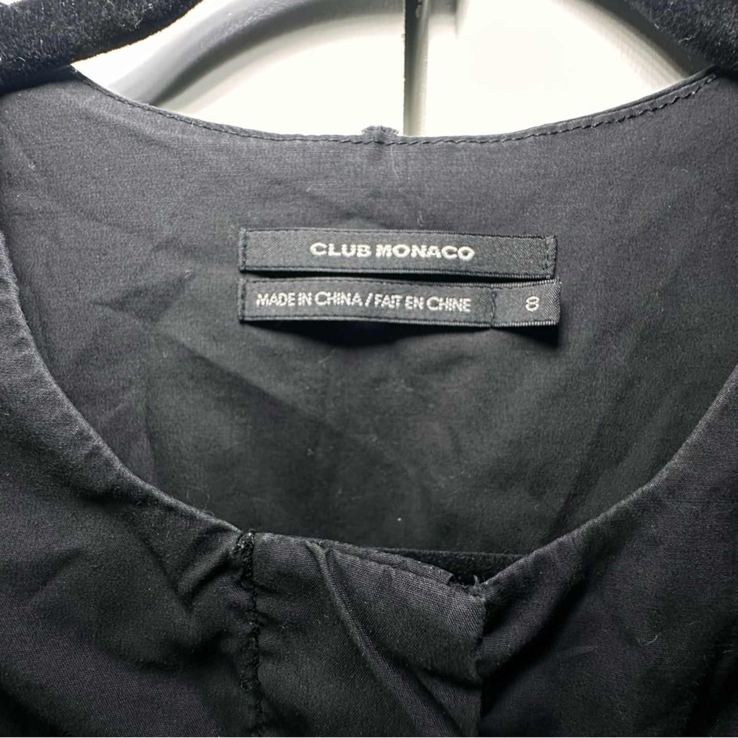 ✨ Club Monaco Black Pleated Sleeveless Dress – Size 8 – Perfect Condition ✨