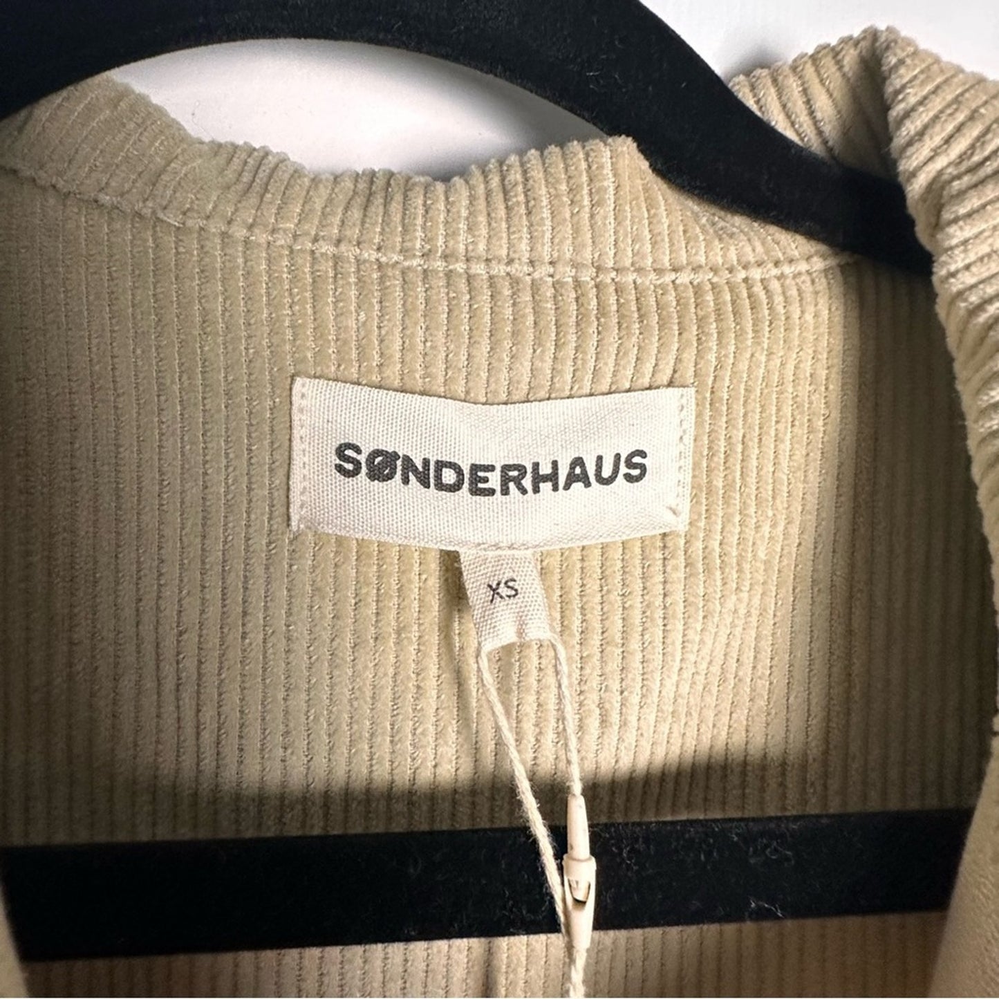 NWT! Sonderhaus (XS) Cord Jacket in “Thistle”- Faded Green: Corduroy Look Boxy