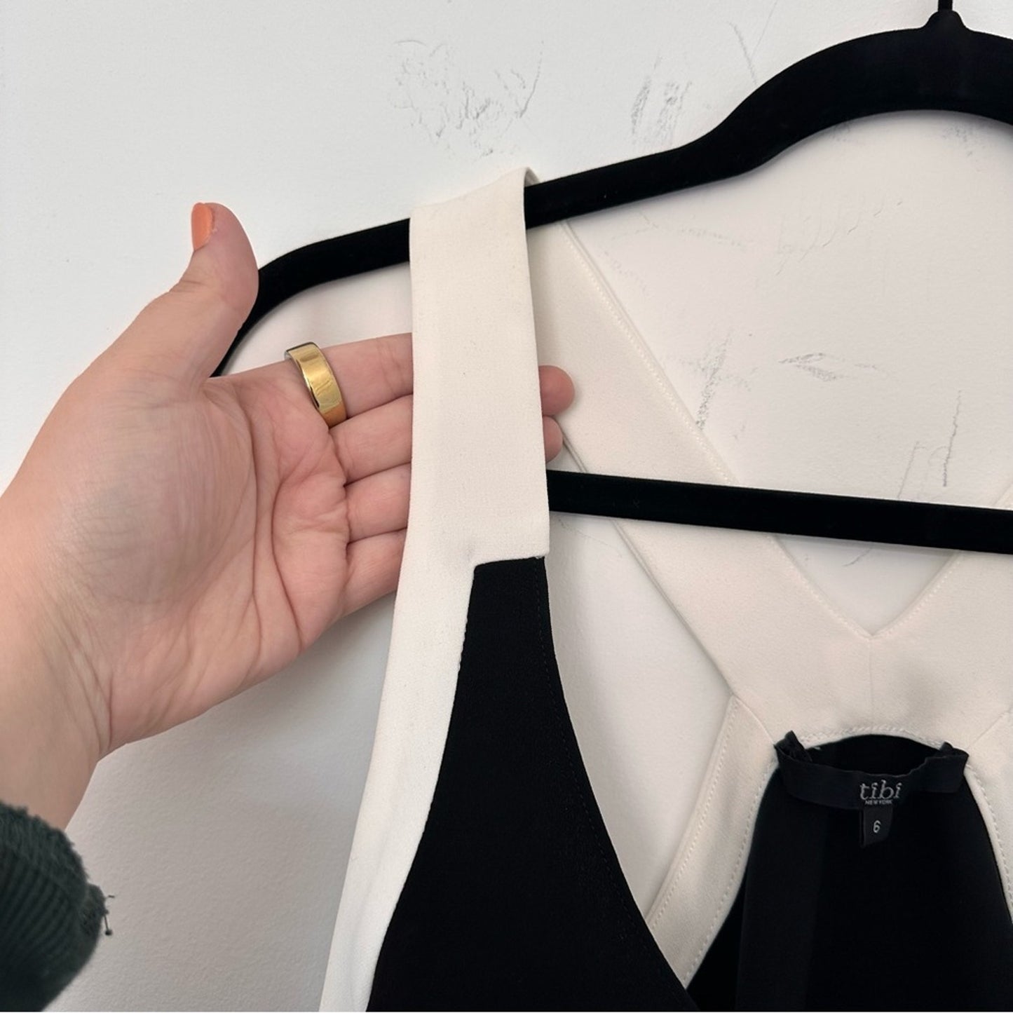 Tibi (6) Black + White Elegant Halter Top – Old Money, Minimalist, Luxe Designer