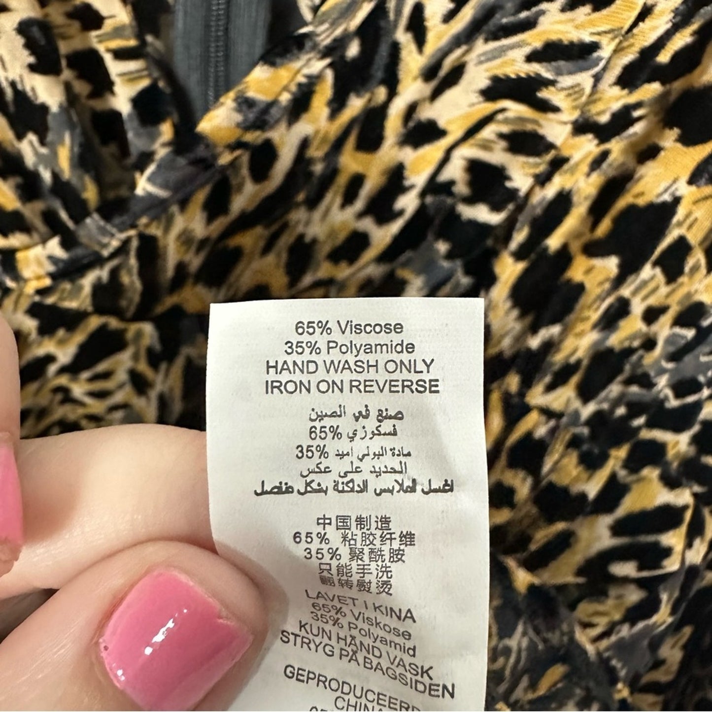 NWT Missguided Peace + Love Brand (US 6) Leopard Cheetah- Longsleeve Mini Dress